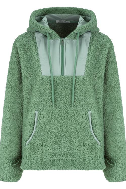  KAPÜŞONLU PELÜŞ SWEATSHIRT