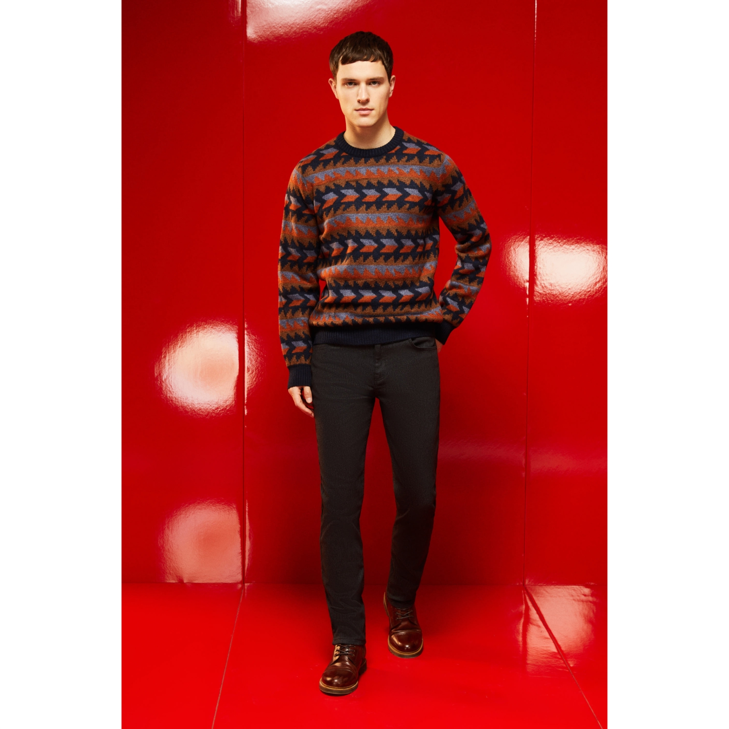 JAKARLI BİSİKLET YAKA TRİKO KAZAK