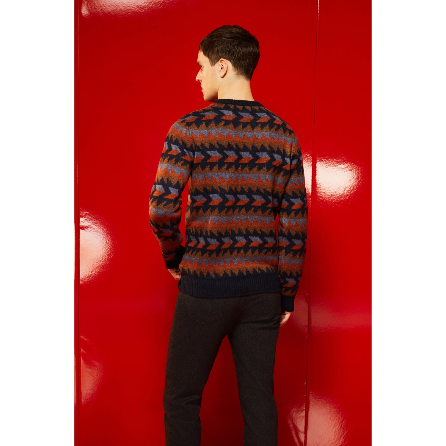 JAKARLI BİSİKLET YAKA TRİKO KAZAK