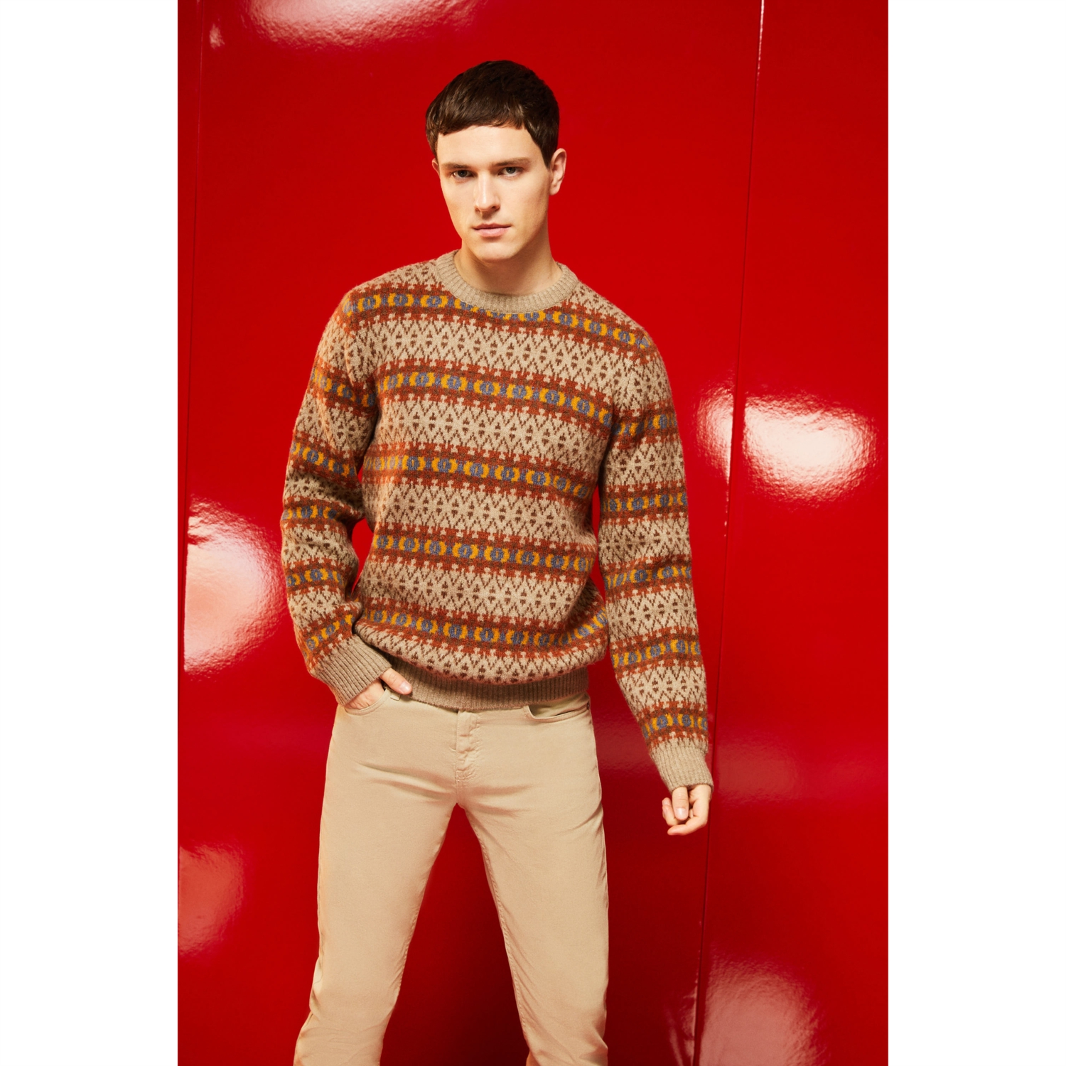 JAKARLI BİSİKLET YAKA TRİKO KAZAK