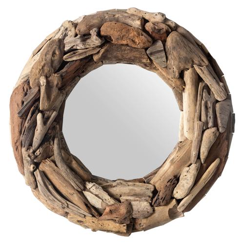  WOODEN DUVAR AYNASI 60CM