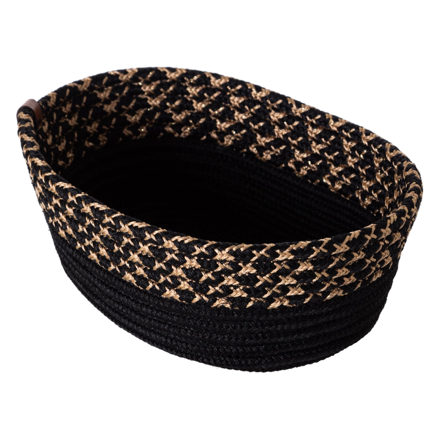 NATURAL EKMEK SEPETİ 14X25 CM -SİYAH