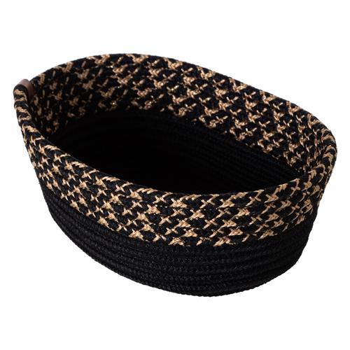  NATURAL EKMEK SEPETİ 14X25 CM -SİYAH