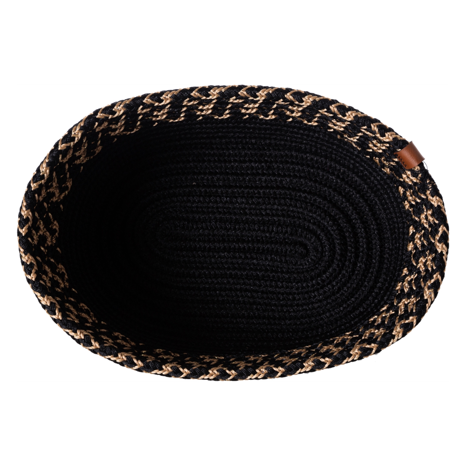 NATURAL EKMEK SEPETİ 14X25 CM -SİYAH