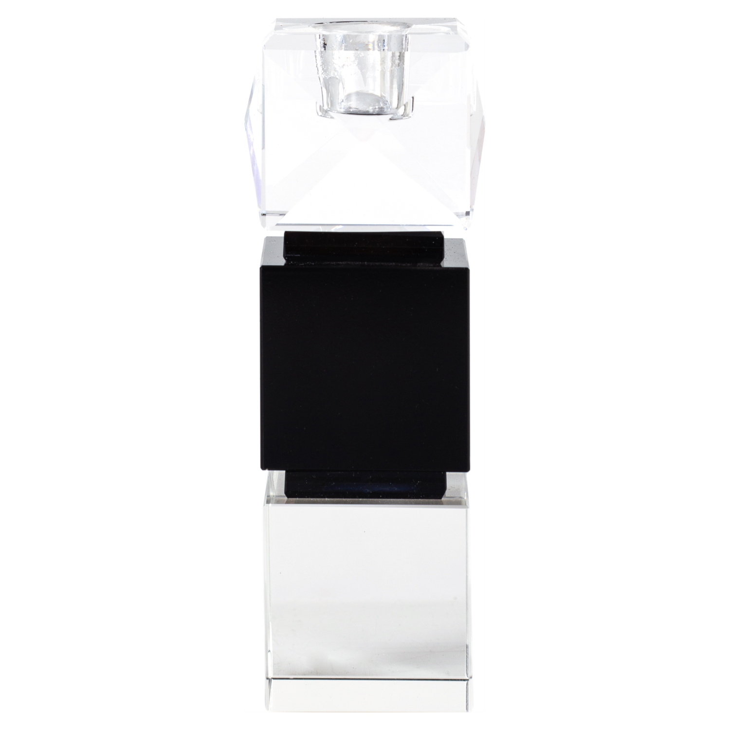 BLACK-WHITE KRİSTAL ŞAMDAN 5X16CM