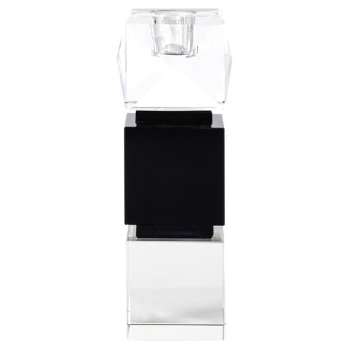  BLACK-WHITE KRİSTAL ŞAMDAN 5X16CM