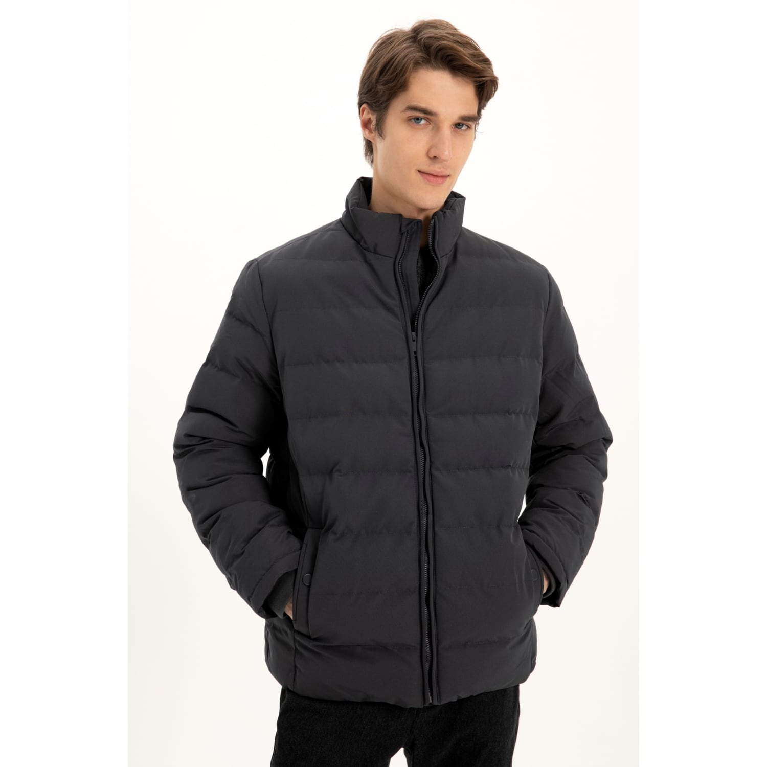 DİK YAKA ŞİŞME MONT