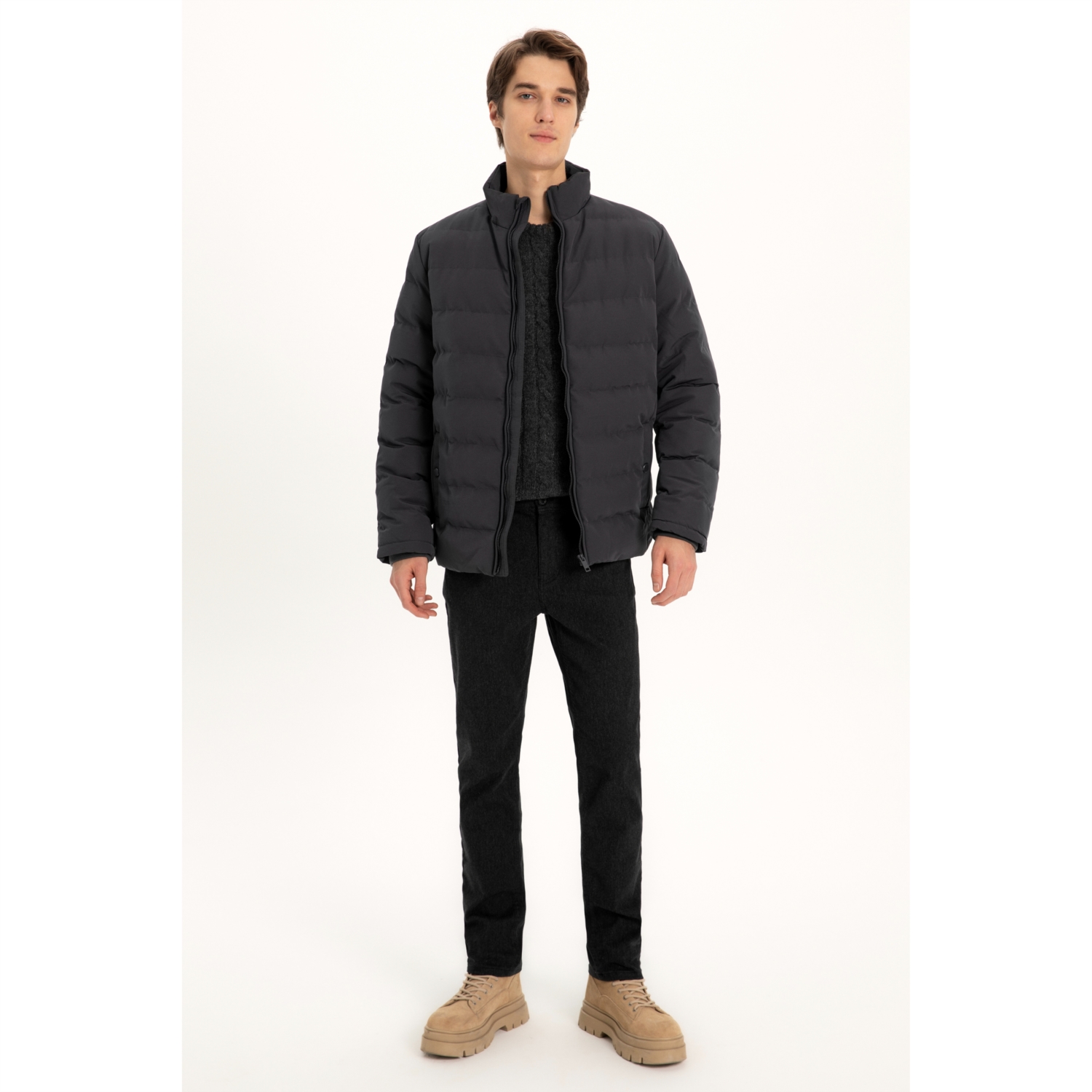 DİK YAKA ŞİŞME MONT