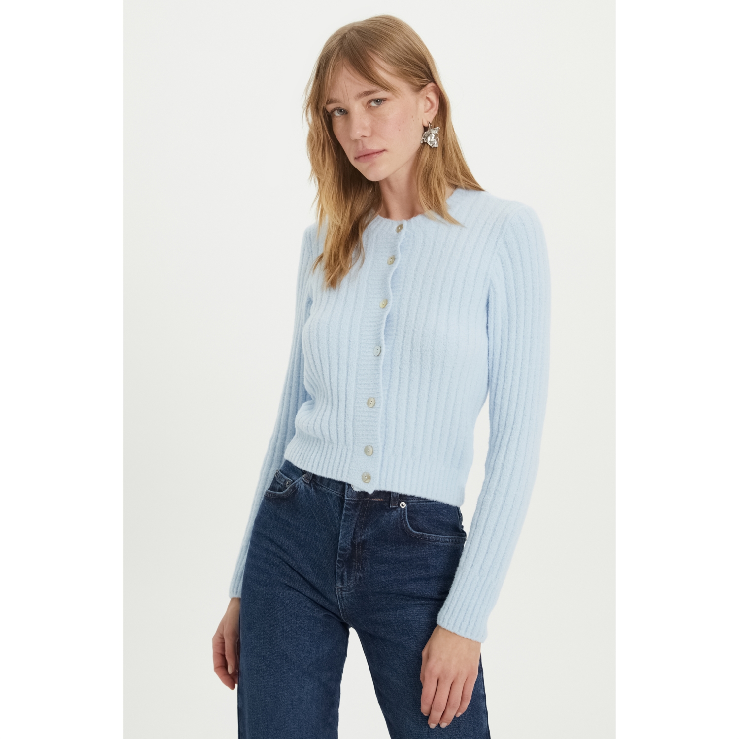 BİSİKLET YAKA TRİKO HIRKA