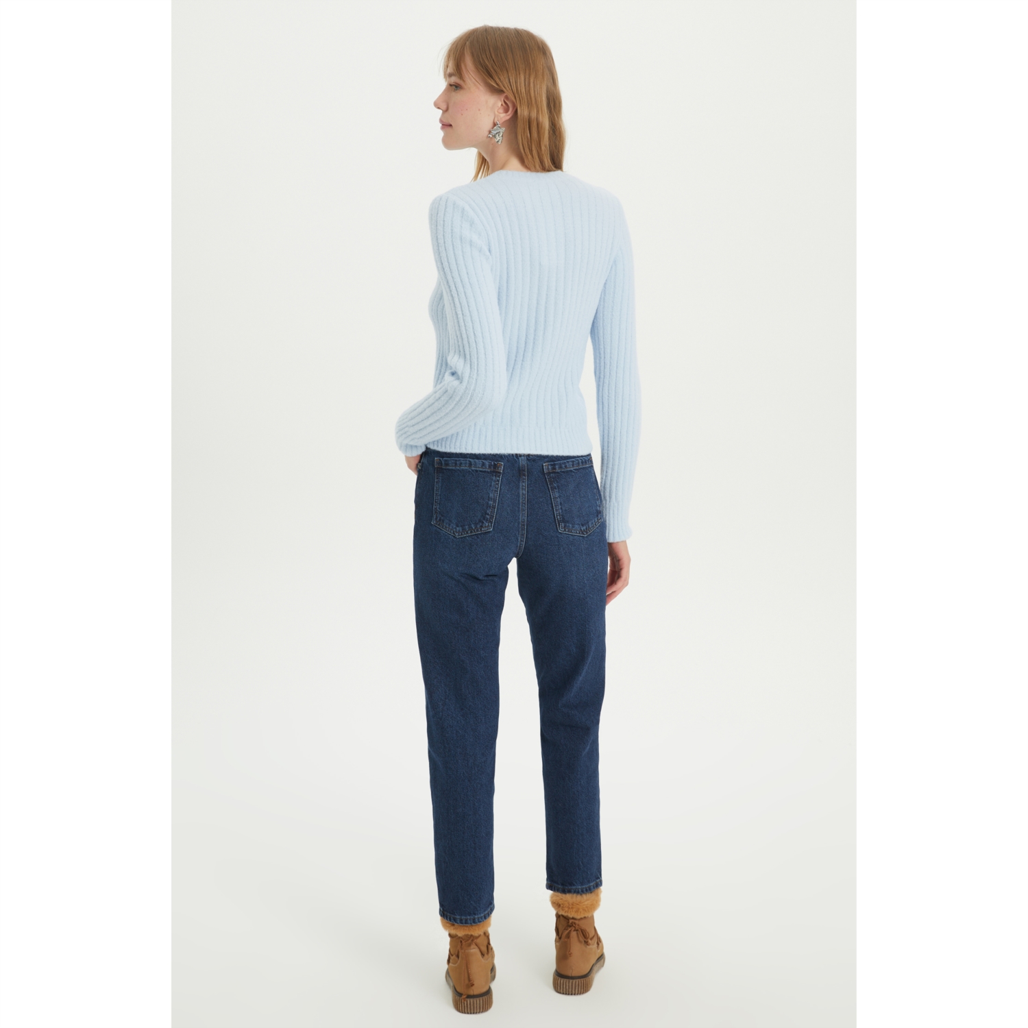 BİSİKLET YAKA TRİKO HIRKA