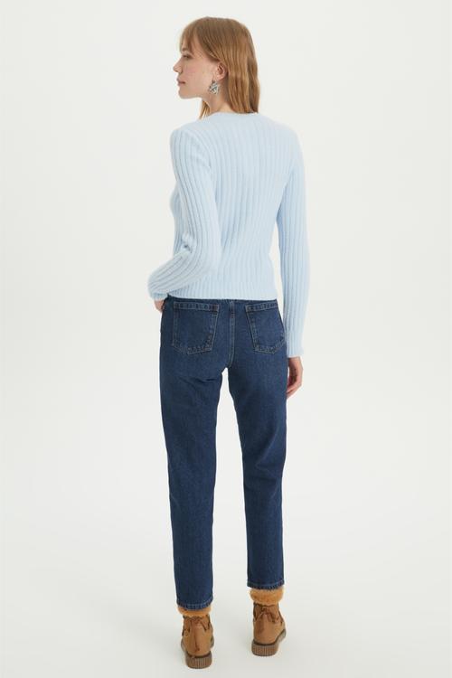  BİSİKLET YAKA TRİKO HIRKA