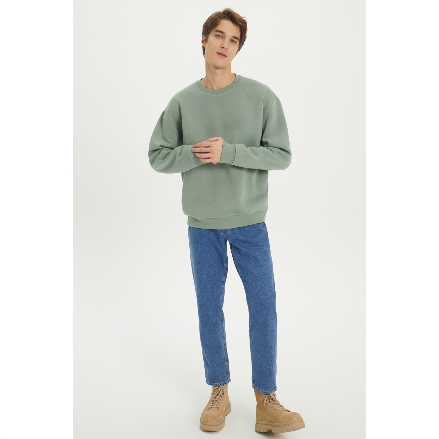 BİSİKLET YAKA SWEATSHIRT