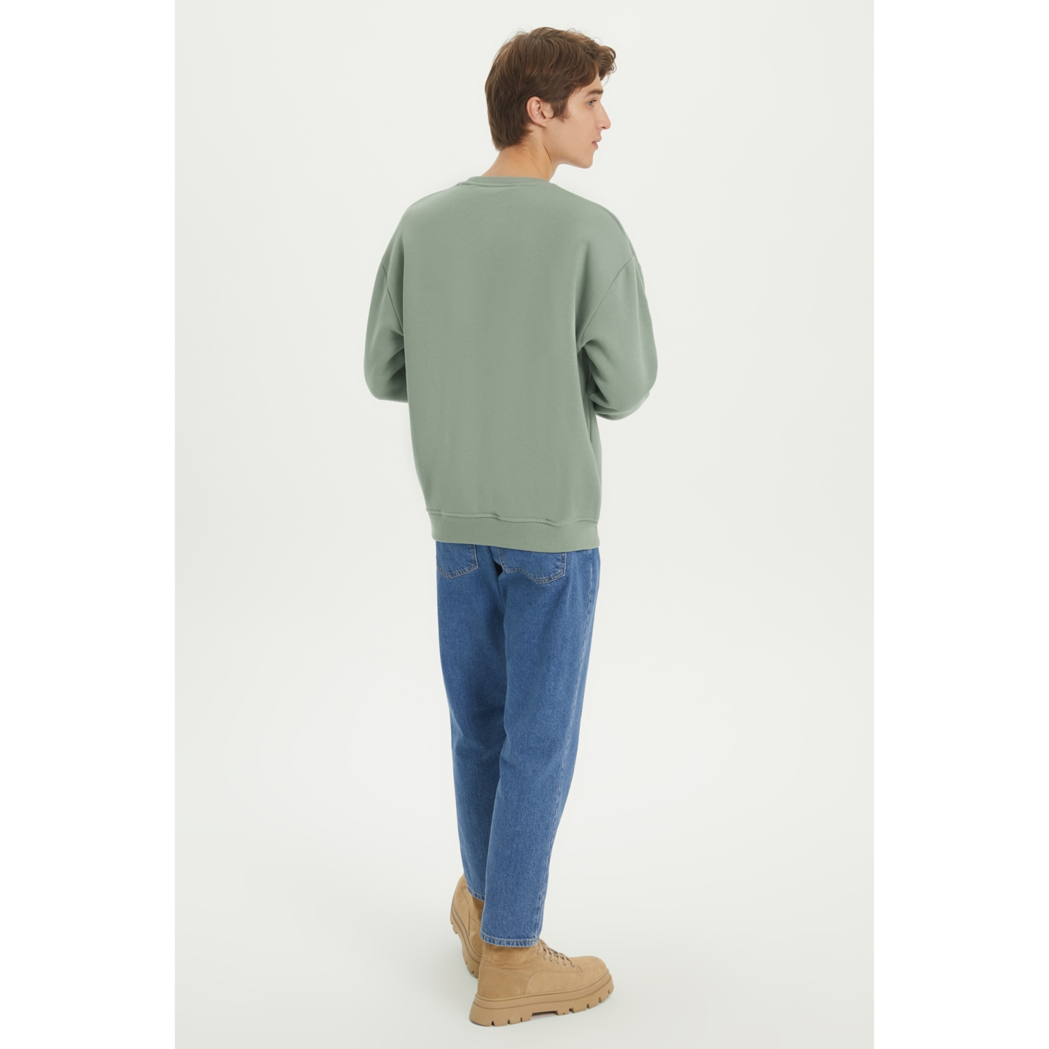 BİSİKLET YAKA SWEATSHIRT