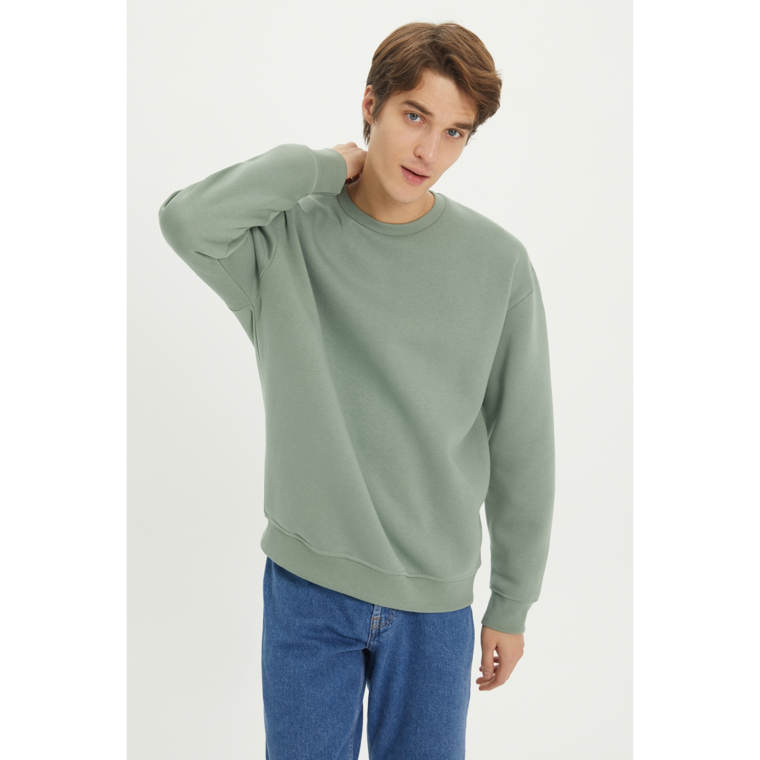 BİSİKLET YAKA SWEATSHIRT