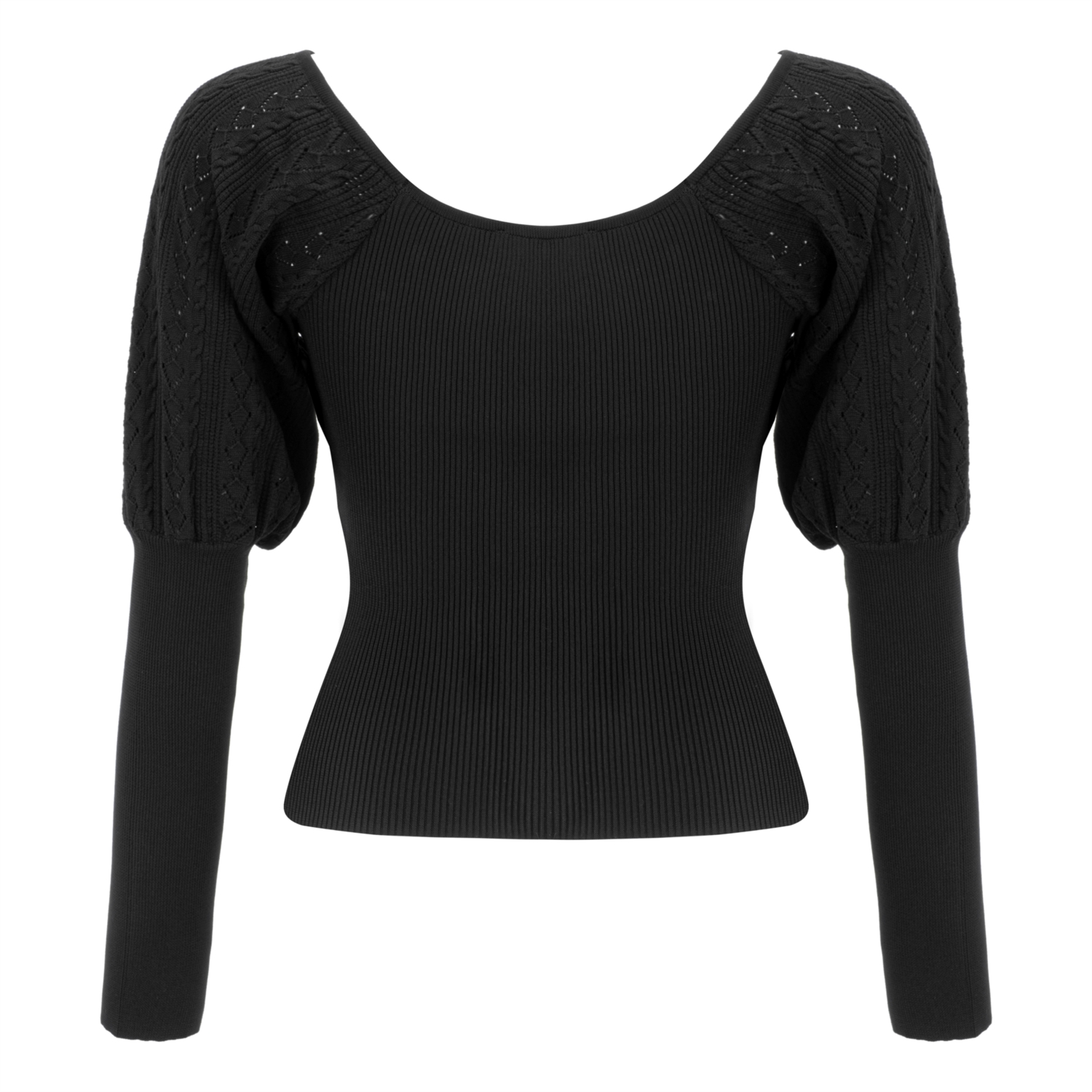 AÇIK YAKA TRİKO KAZAK