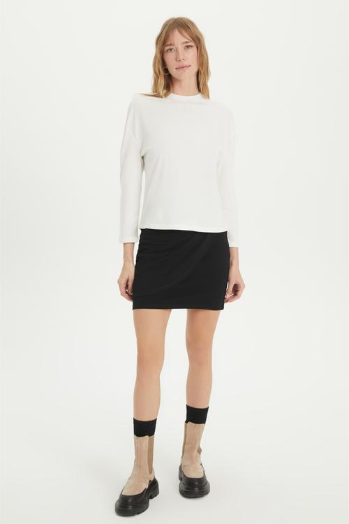  BİSİKLET YAKA UZUN KOLLU  BASIC T-SHIRT