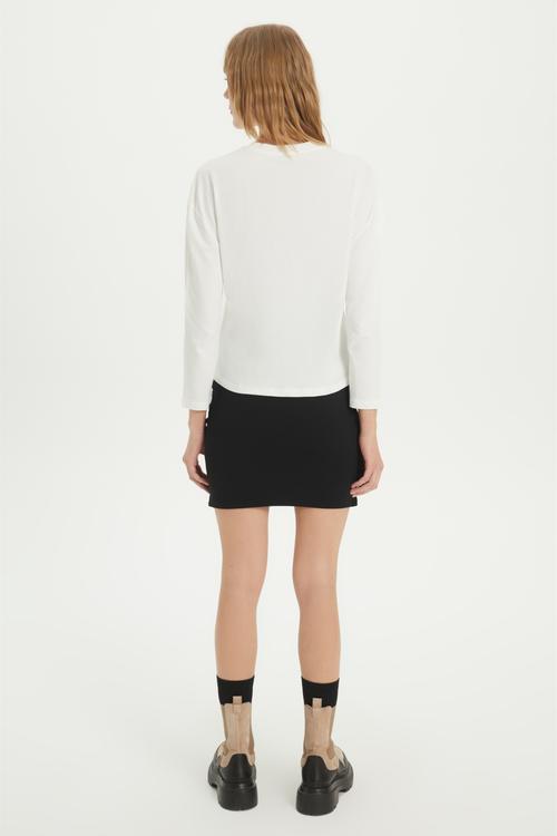  BİSİKLET YAKA UZUN KOLLU  BASIC T-SHIRT