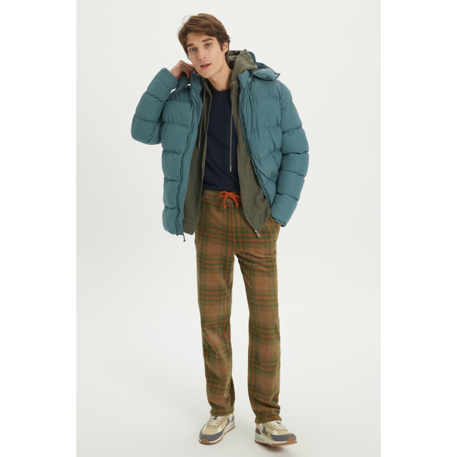 STRAIGHT FIT EKOSELİ POLAR PİJAMA ALTI