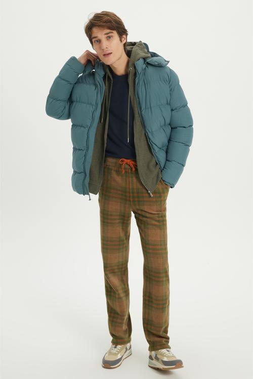  STRAIGHT FIT EKOSELİ POLAR PİJAMA ALTI