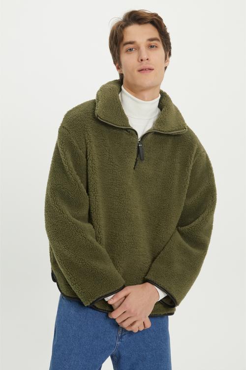  DİK YAKA POLAR SWEATSHIRT