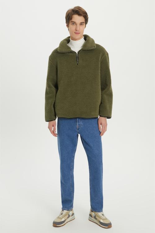  DİK YAKA POLAR SWEATSHIRT