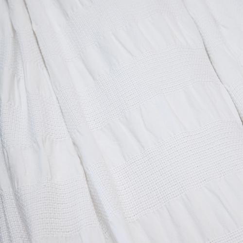  CURTIS YATAK ÖRTÜSÜ TAKIMI ÇİFT KİŞİLİK BEYAZ 240X260