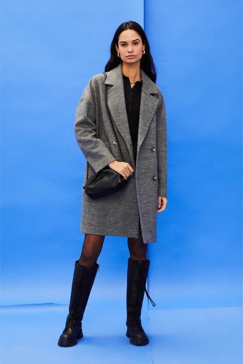  DÜĞMELİ KAŞE PALTO