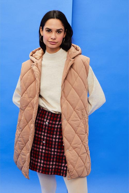  KAPÜŞONLU KAPİTONELİ YELEK