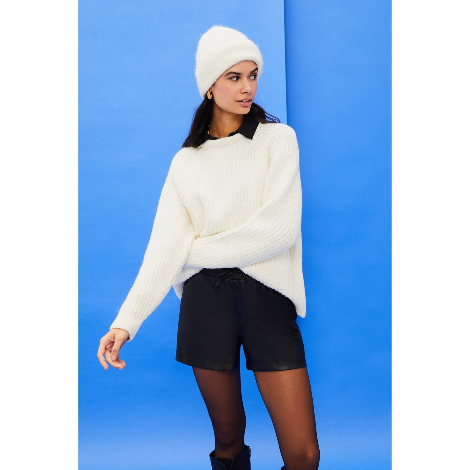 BİSİKLET YAKA TRİKO KAZAK