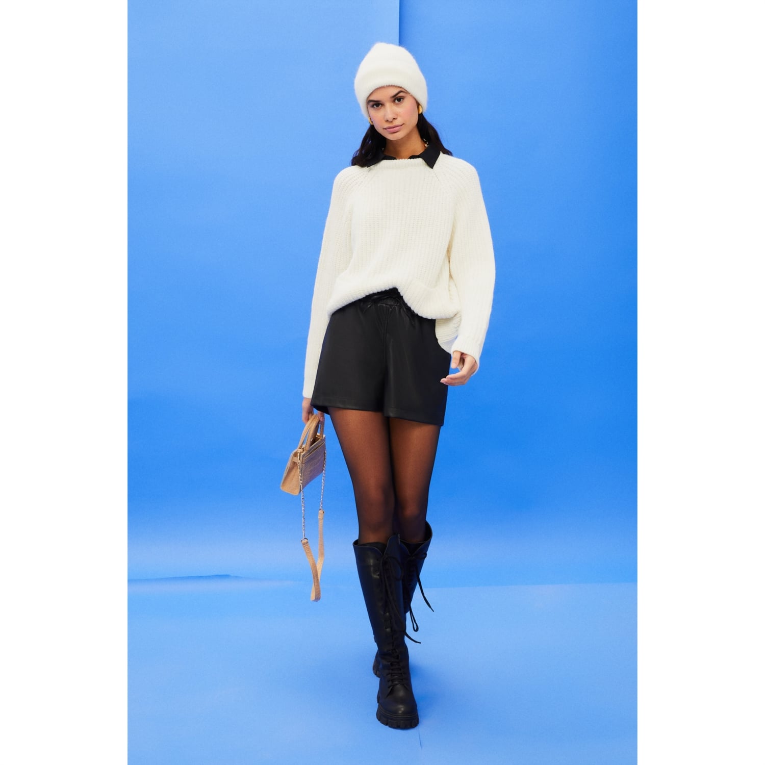 BİSİKLET YAKA TRİKO KAZAK