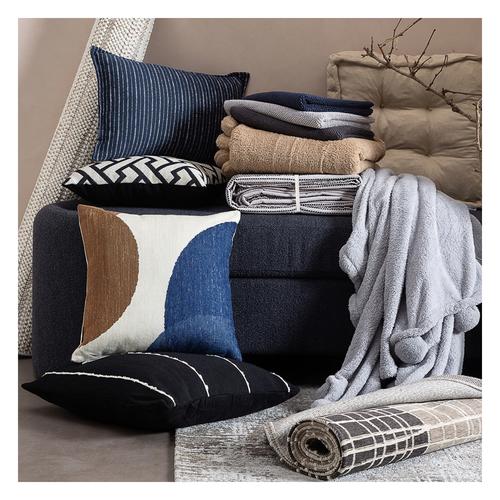  PONPONLU DİZ ÜSTÜ BATTANİYE BEJ 130X160