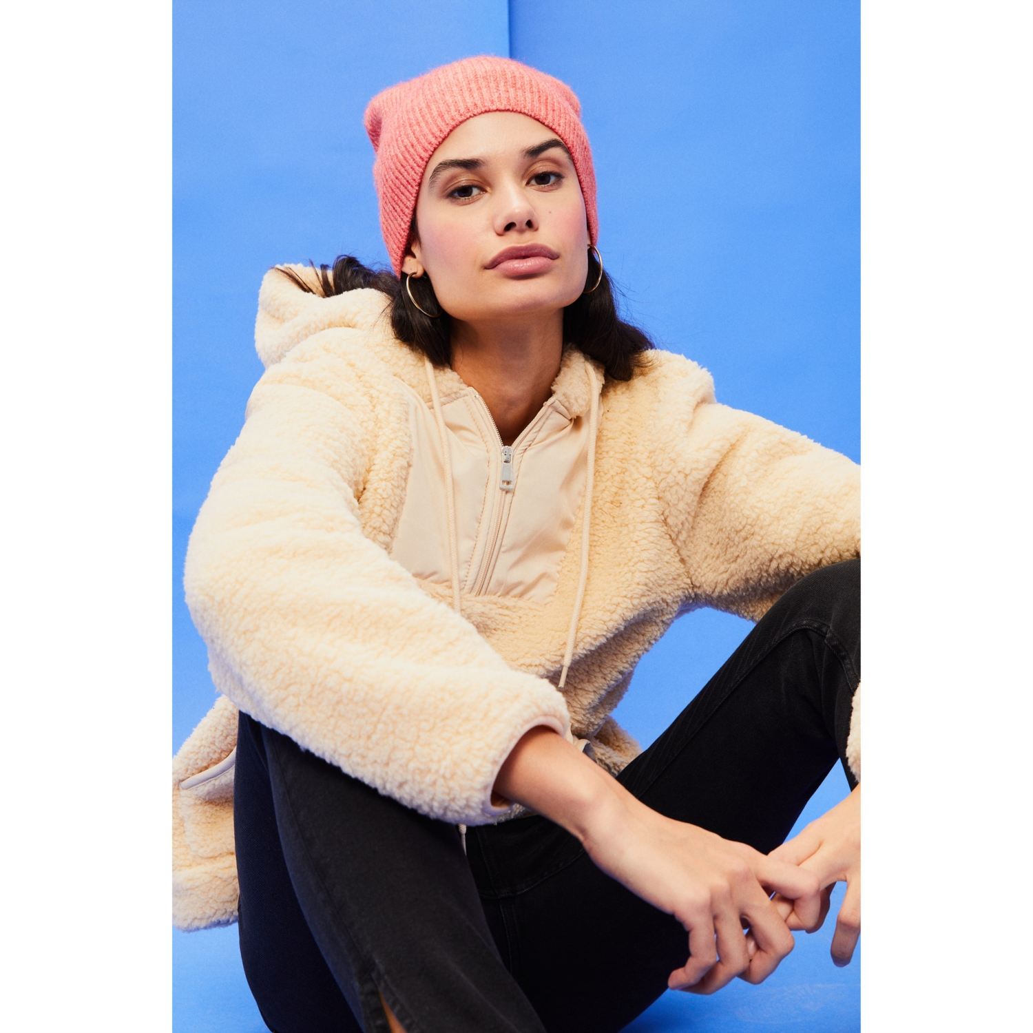 KAPÜŞONLU PELÜŞ SWEATSHIRT