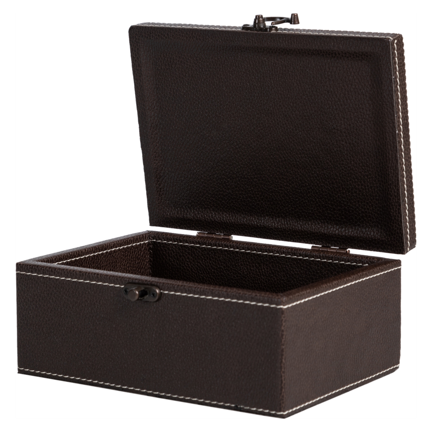 PIEL DERİ DEKORATİF KUTU KAHVE 14X20CM