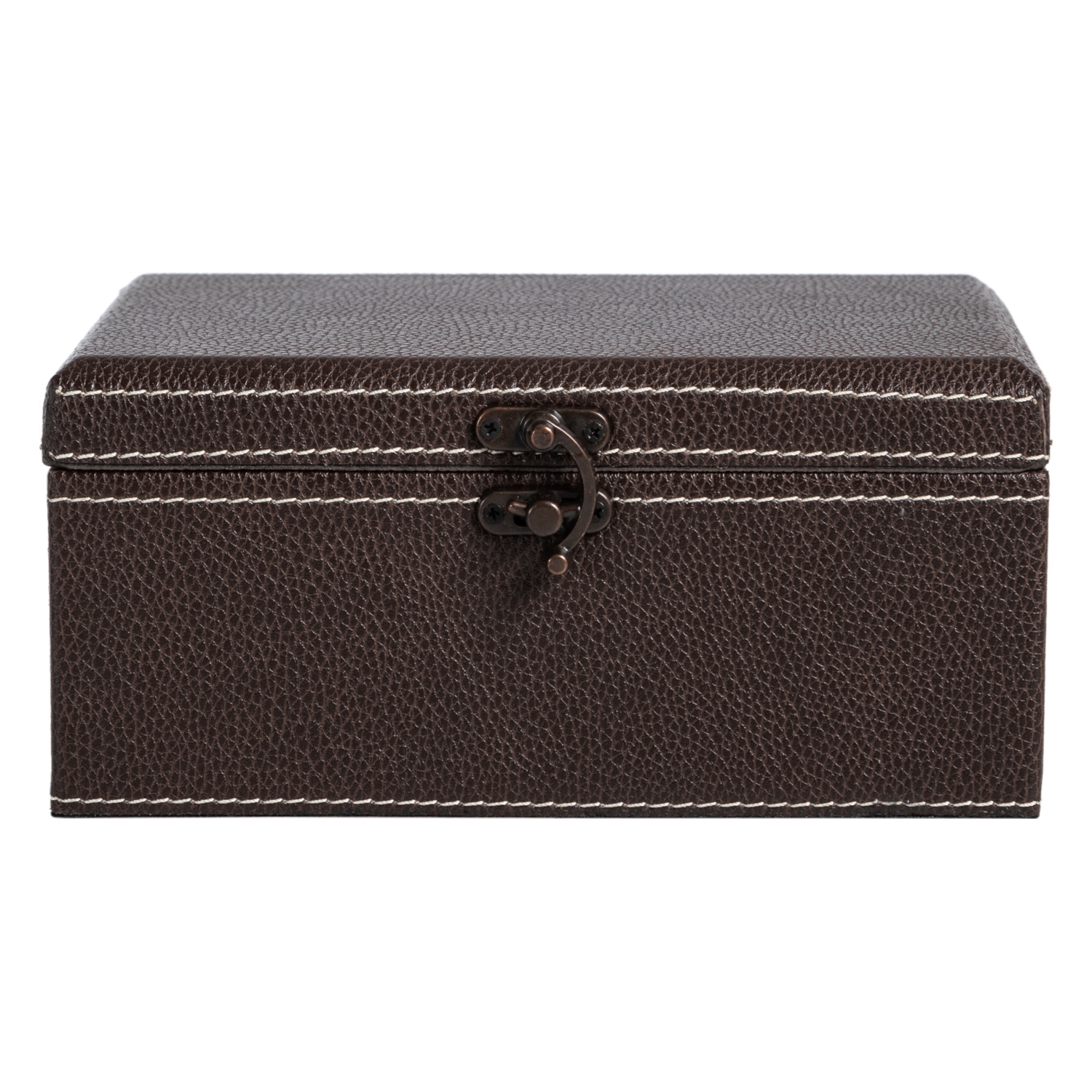 PIEL DERİ DEKORATİF KUTU KAHVE 14X20CM