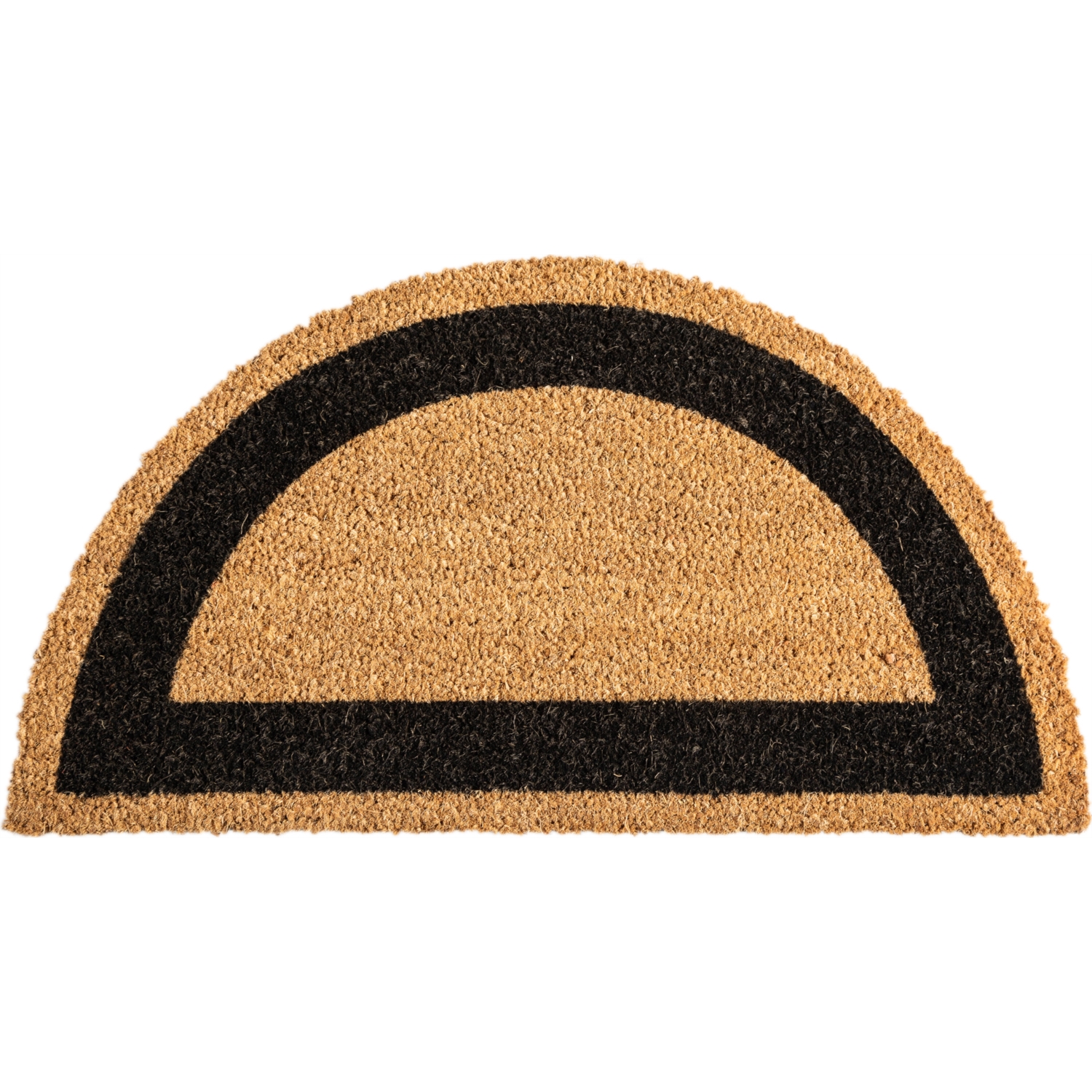 SİYAH BORDÜRLÜ YARIM AY PASPAS 35X60