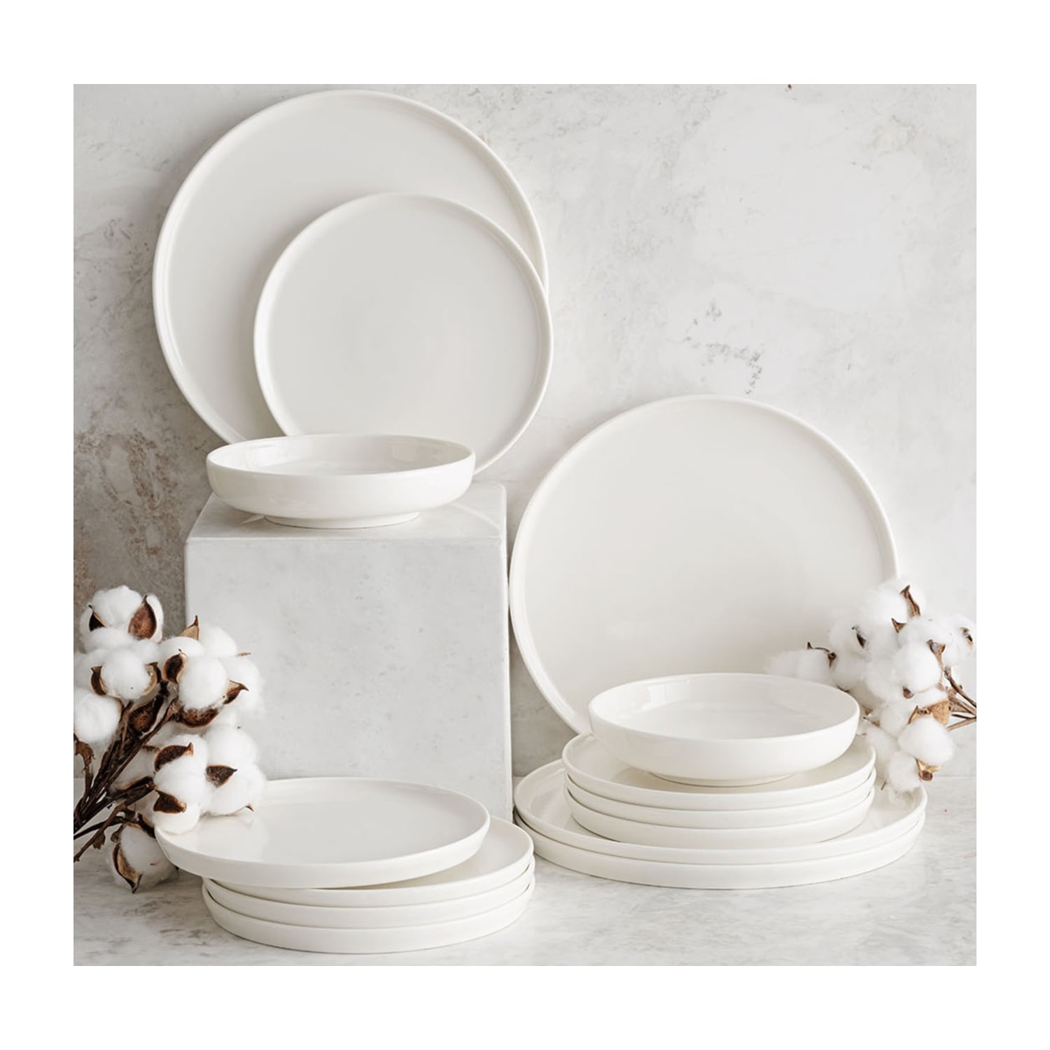 EPHESUS WHITE ÇUKUR TABAK 22CM