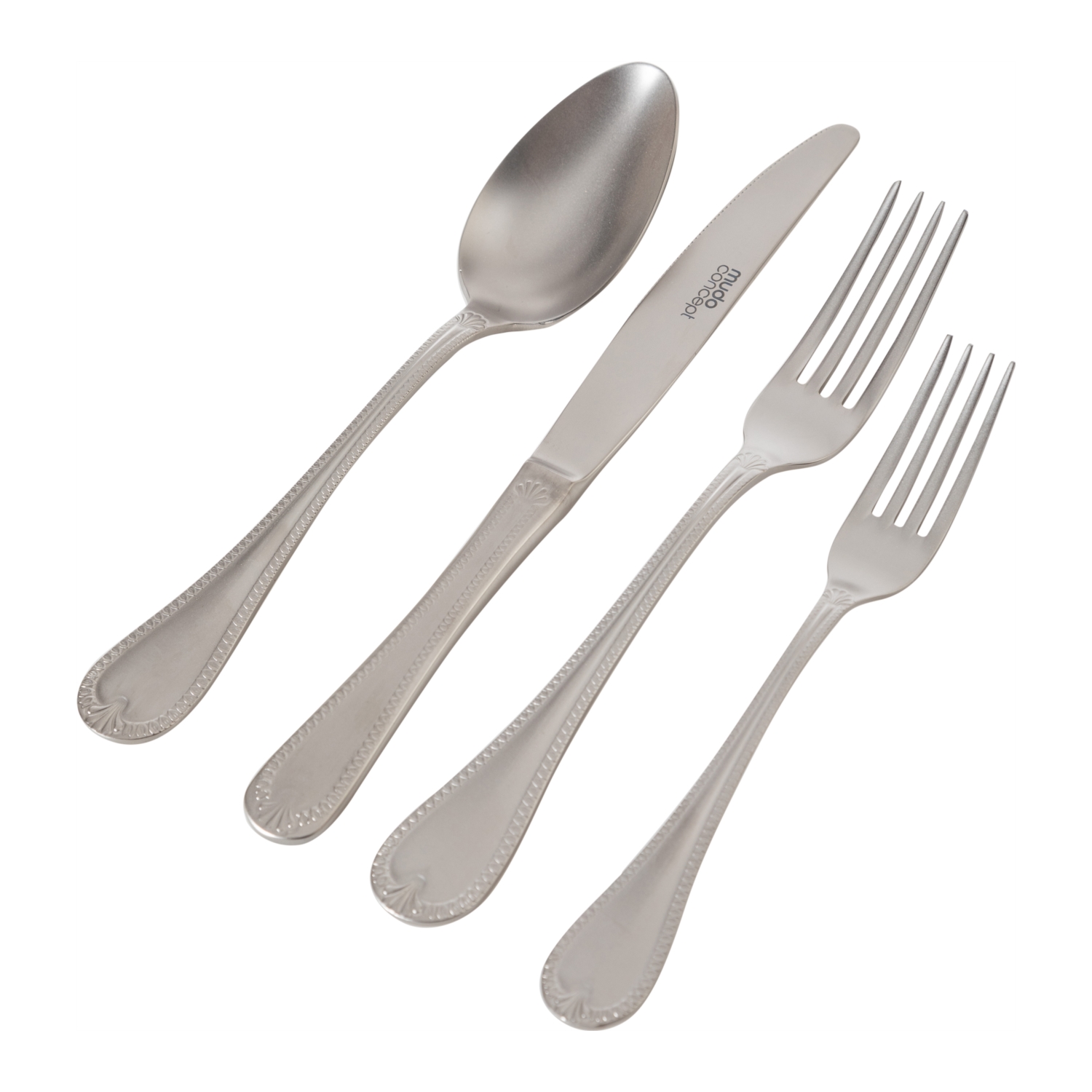 VICTORIAN 24 PARÇA ÇATAL KAŞIK BIÇAK SETİ- MAT