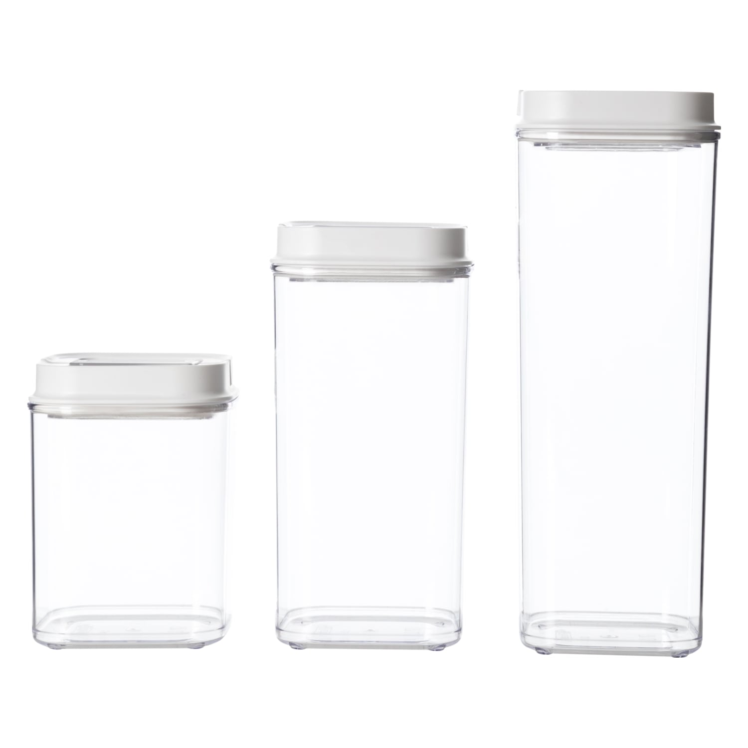 VAKUM KAPAKLI KARE SAKLAMA KABI 3'LÜ SET