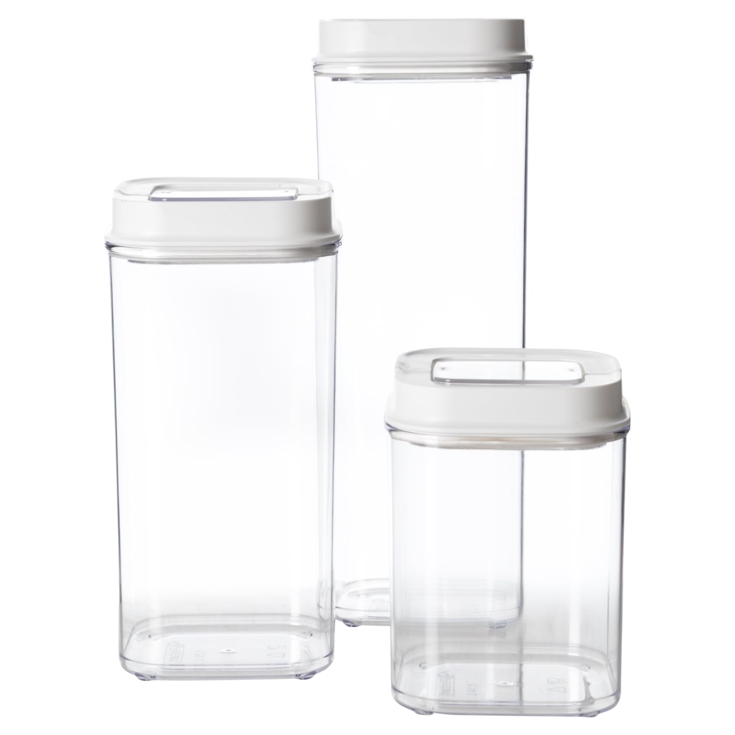 VAKUM KAPAKLI KARE SAKLAMA KABI 3'LÜ SET