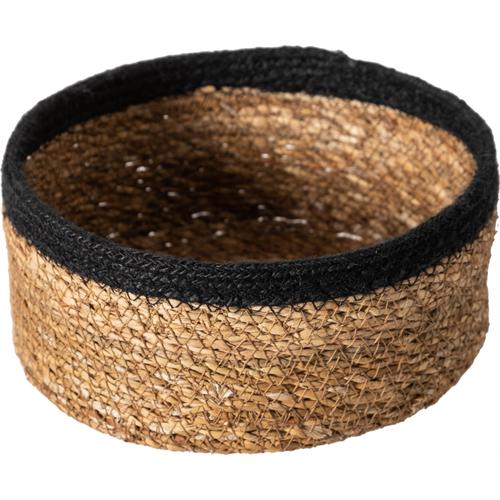  KNOX SİYAH BORDÜRLÜ HASIR SEPET 20X10