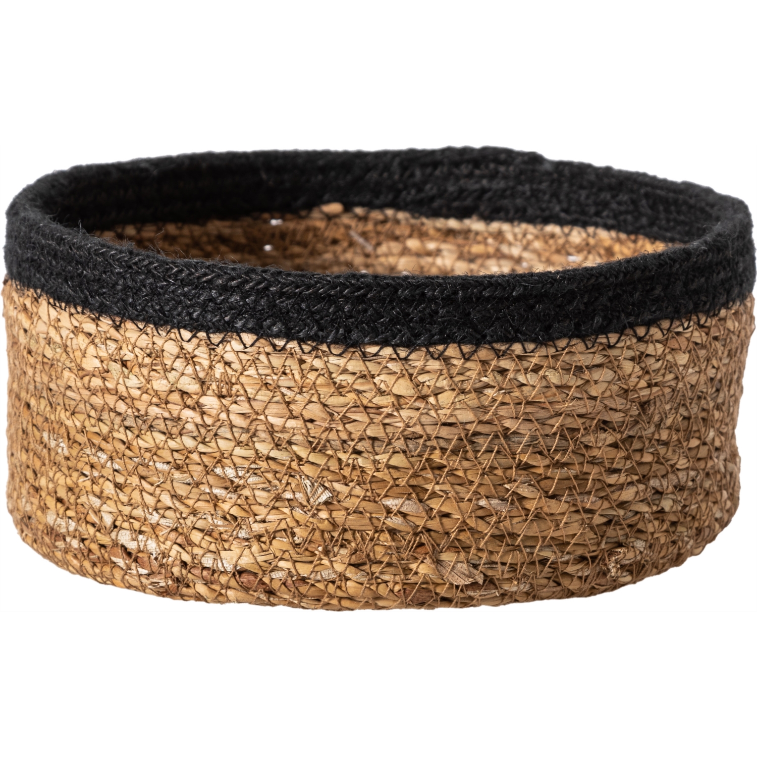 KNOX SİYAH BORDÜRLÜ HASIR SEPET 20X10