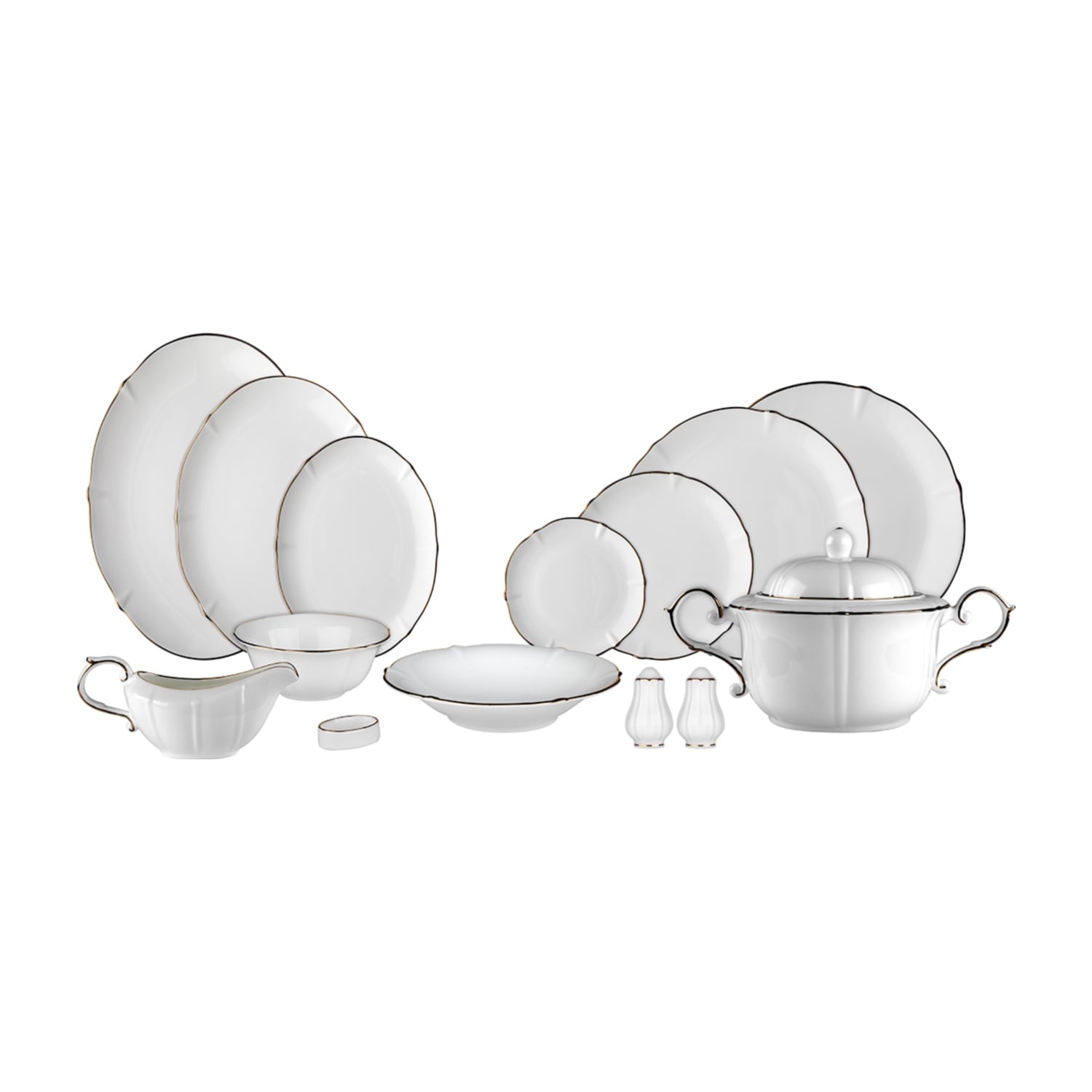 EVALIZA NOSTALGIA PLATINIUM 60 PARÇA YEMEK TAKIMI