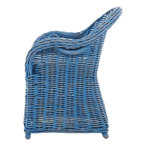  SERRES RATTAN KOLÇAKLI SANDALYE MAVİ