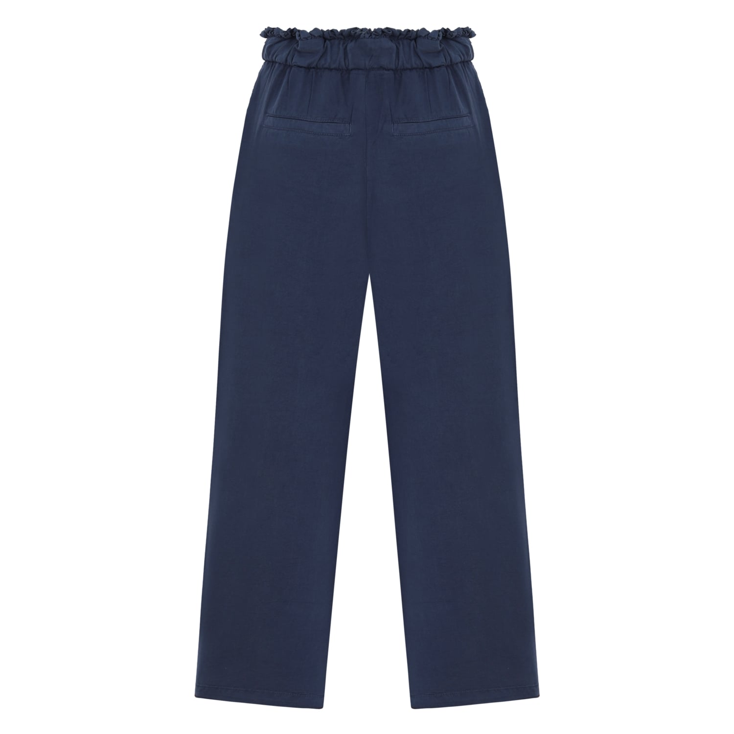 YÜKSEK BEL CROPPED DÜĞMELİ PANTOLON