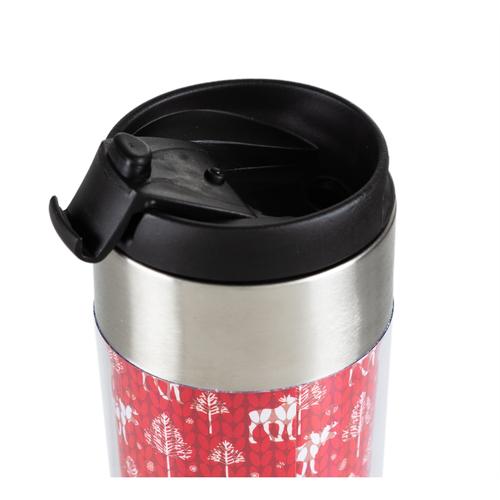  ÇANTALI TERMOS MUG 350 ML - KIRMIZI