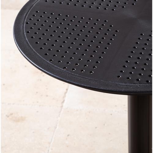  LUZERN KATLANIR  YUVARLAK MASA SIYAH 70X70 CM