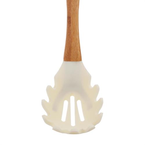  BAMBU SAPLI SİLİKON SPAGETTİ KEPÇESİ