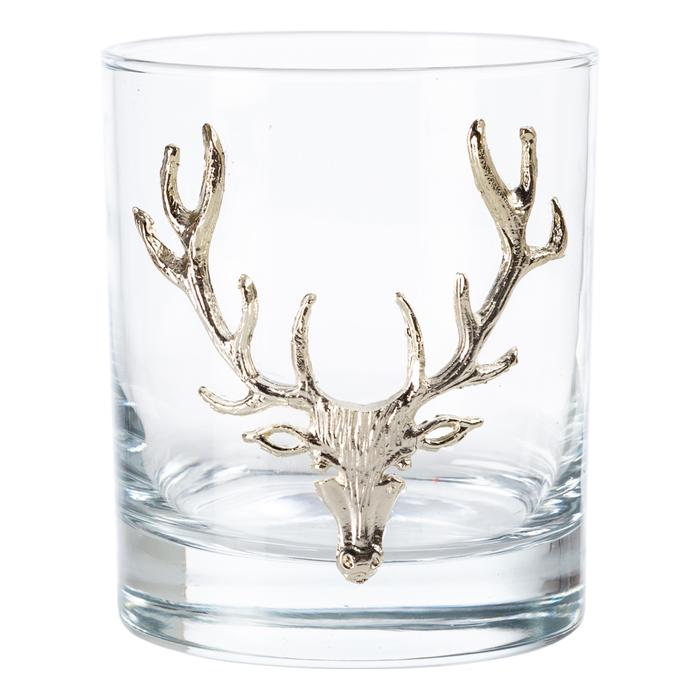 GEYİK FİGÜRLÜ VİSKİ BARDAĞI