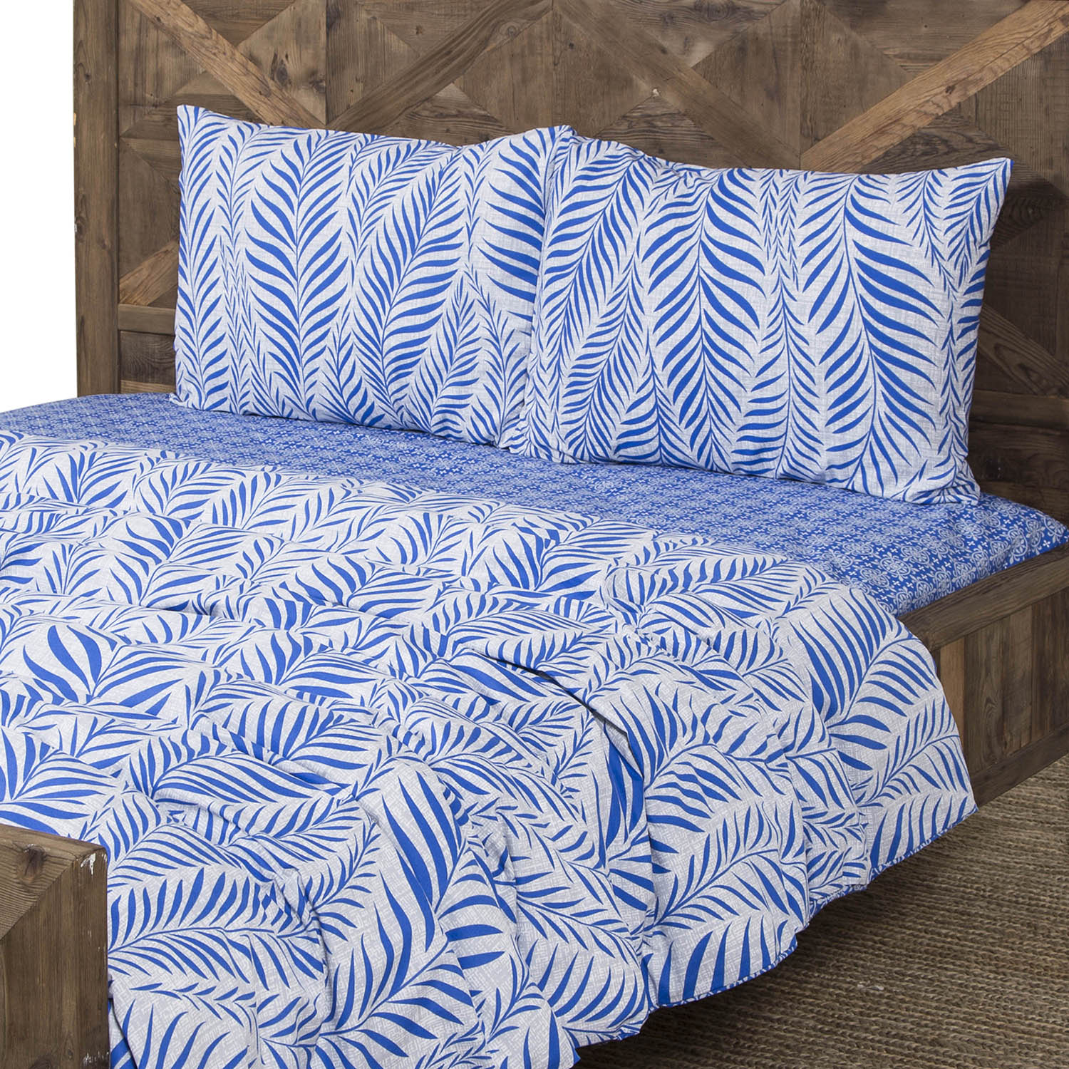 ARRIGO MAVİ ÇİFT KİŞİLİK NEVRESİM TAKIMI 200X220 CM