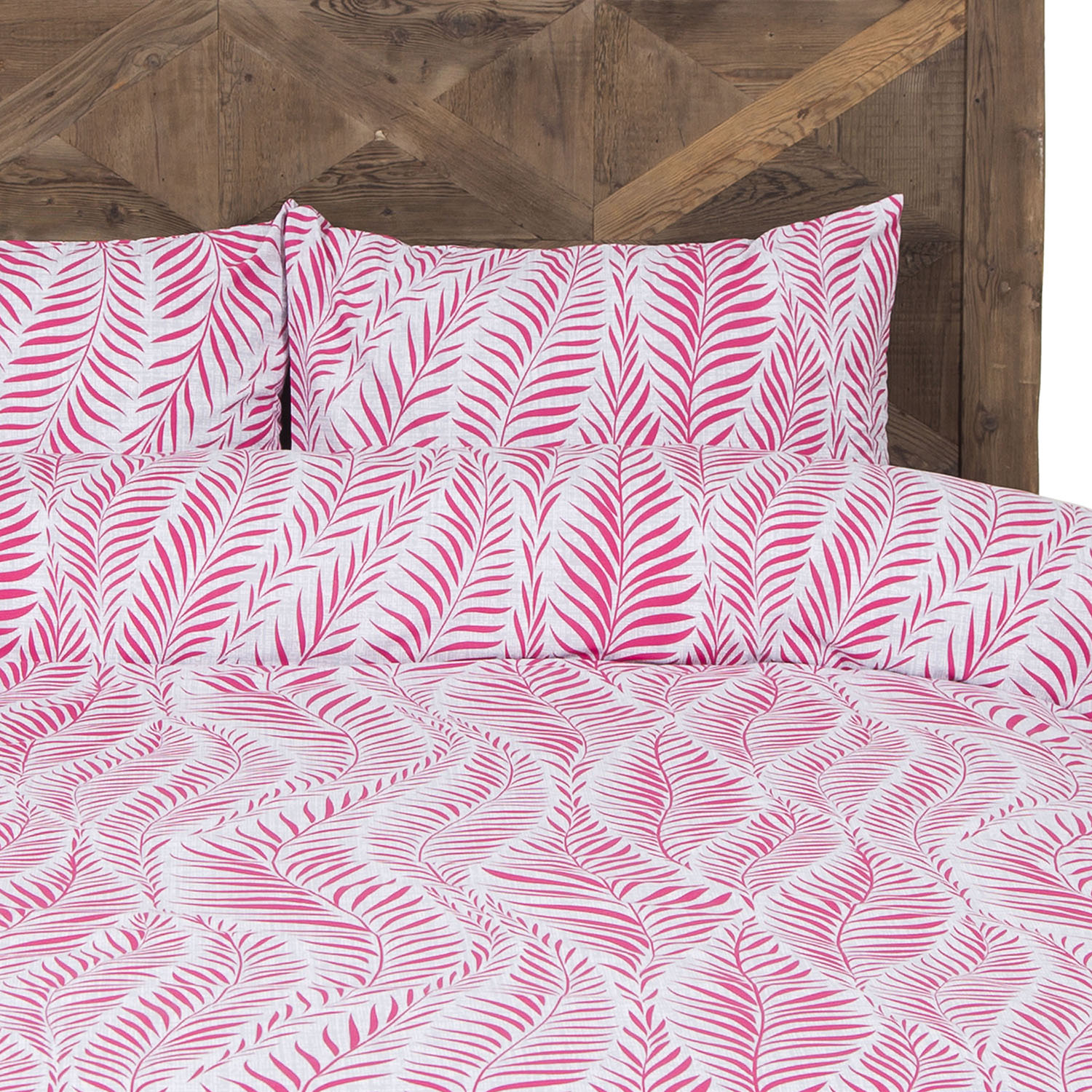 ARRIGO PEMBE ÇİFT KİŞİLİK NEVRESİM TAKIMI 200X220 CM